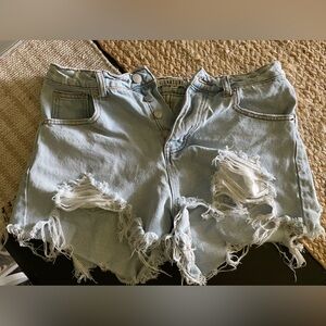 Destroyed Denim Shorts